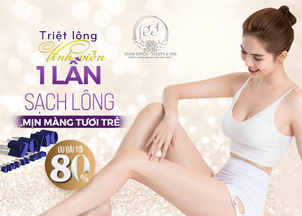 Ưu đãi triệt lông vĩnh viễn 1 lần sạch sẽ không còn lông ( tháng 10)